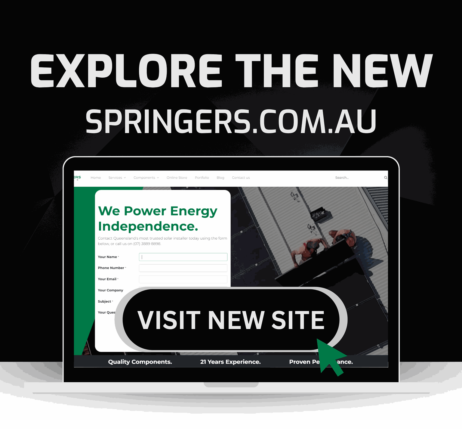 Springers Solar launches new website