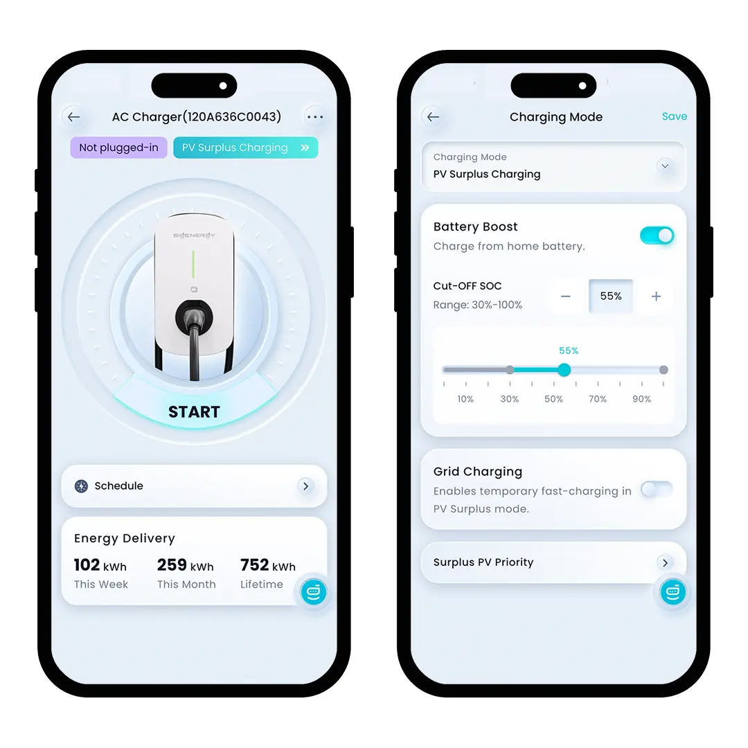 MySigen App EV Charger