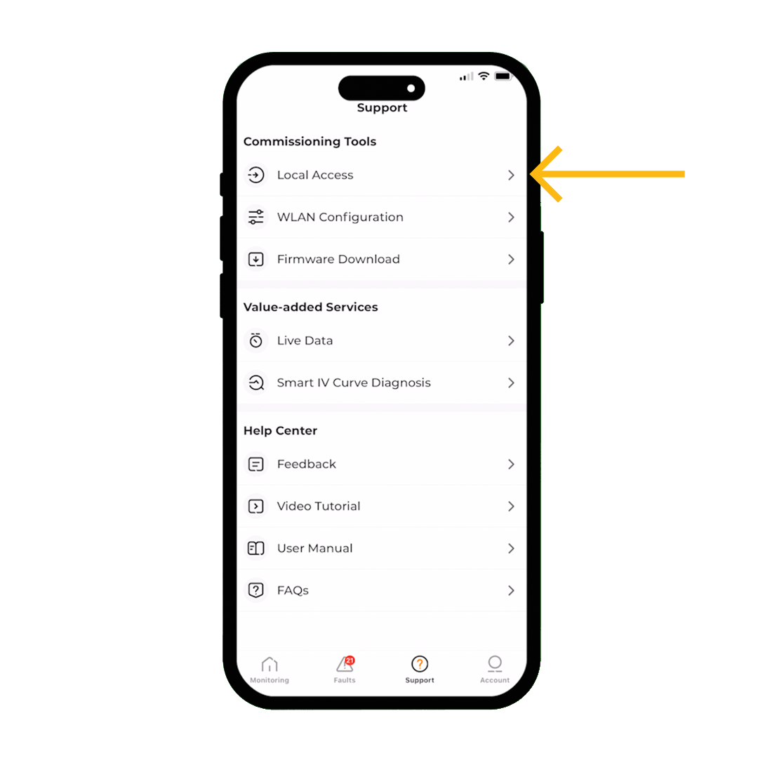 Sungrow Inverter Reconnect App Example 2
