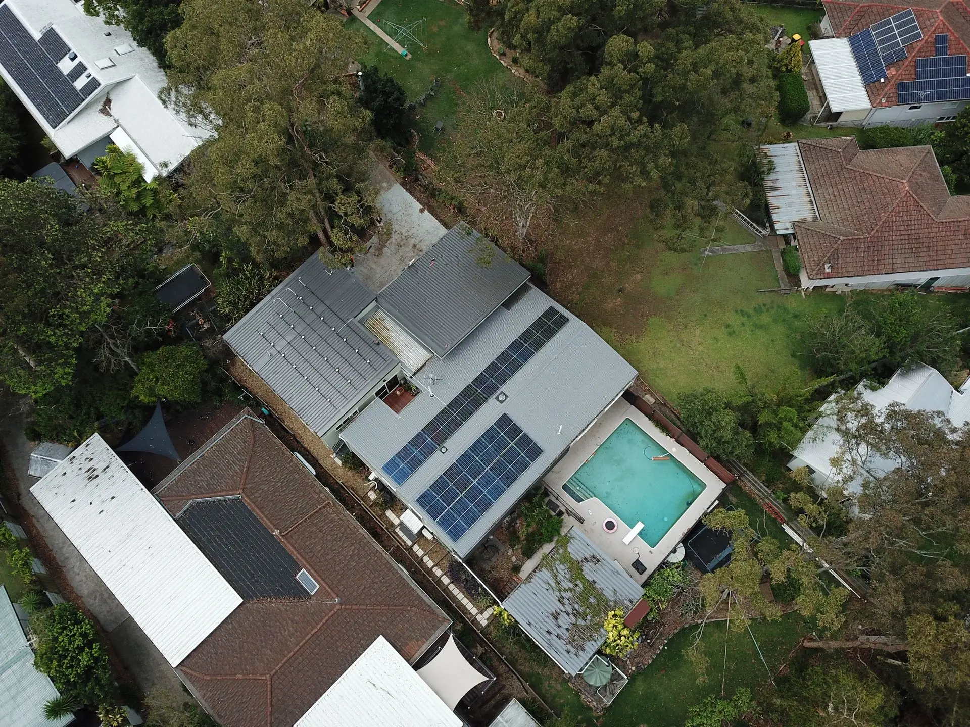 Springers Solar installation QLD midway through install