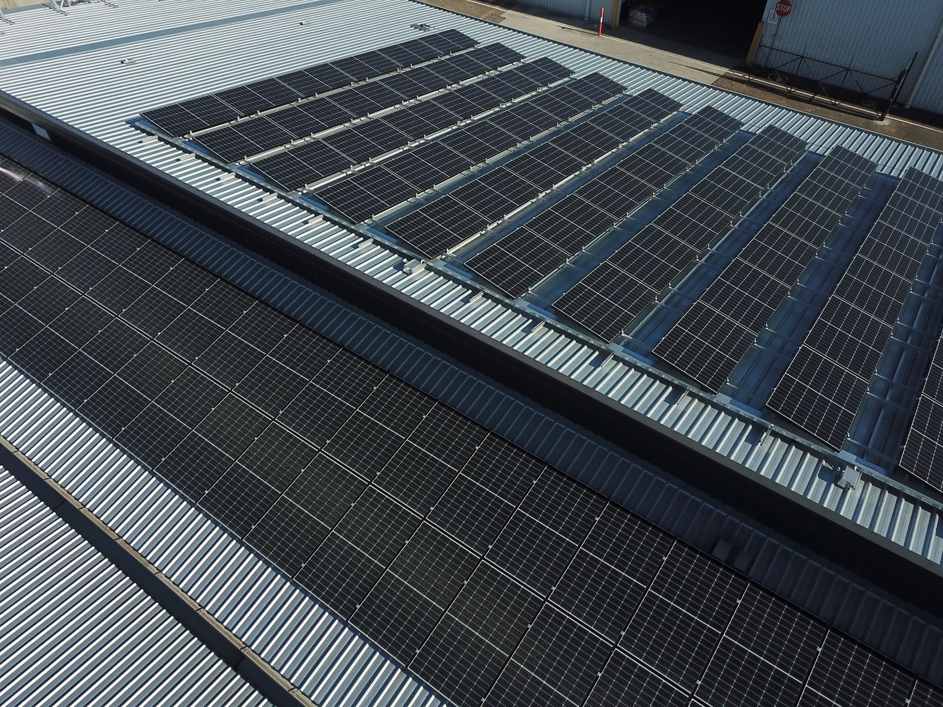 Commercial solar installation by Springers Solar.