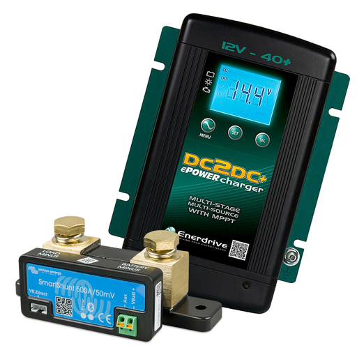 [EN3DC40+SMARTSHUNT500A] Enerdrive DC2DC40+ & Victron SmartShunt 500A