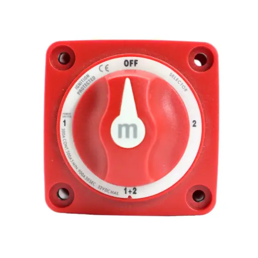 [AS323004R] Alvolta 4 Position 300A Mini Battery Switch (Red)