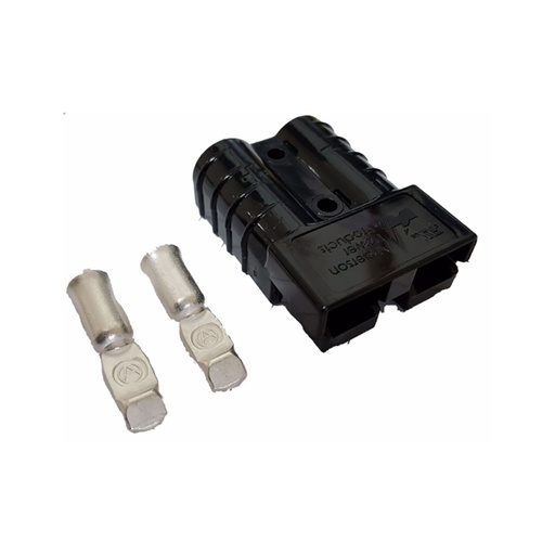 [1ANDERSONBLA] Anderson Power Products 50A Genuine Black Anderson Plug