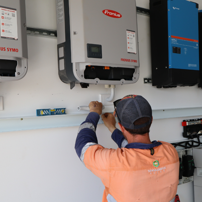Springers Solar inverter installation Springers Solar inverter installation