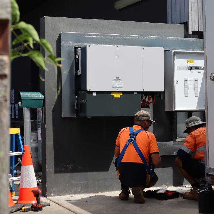 Springers Solar commercial solar inverter installation Springers Solar commercial solar inverter installation Queensland