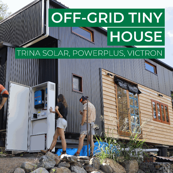 Off-grid Tiny House Solar and Battery Installation Springers Solar
