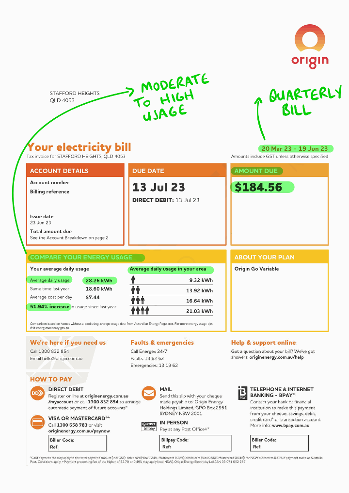 Electricity bill
