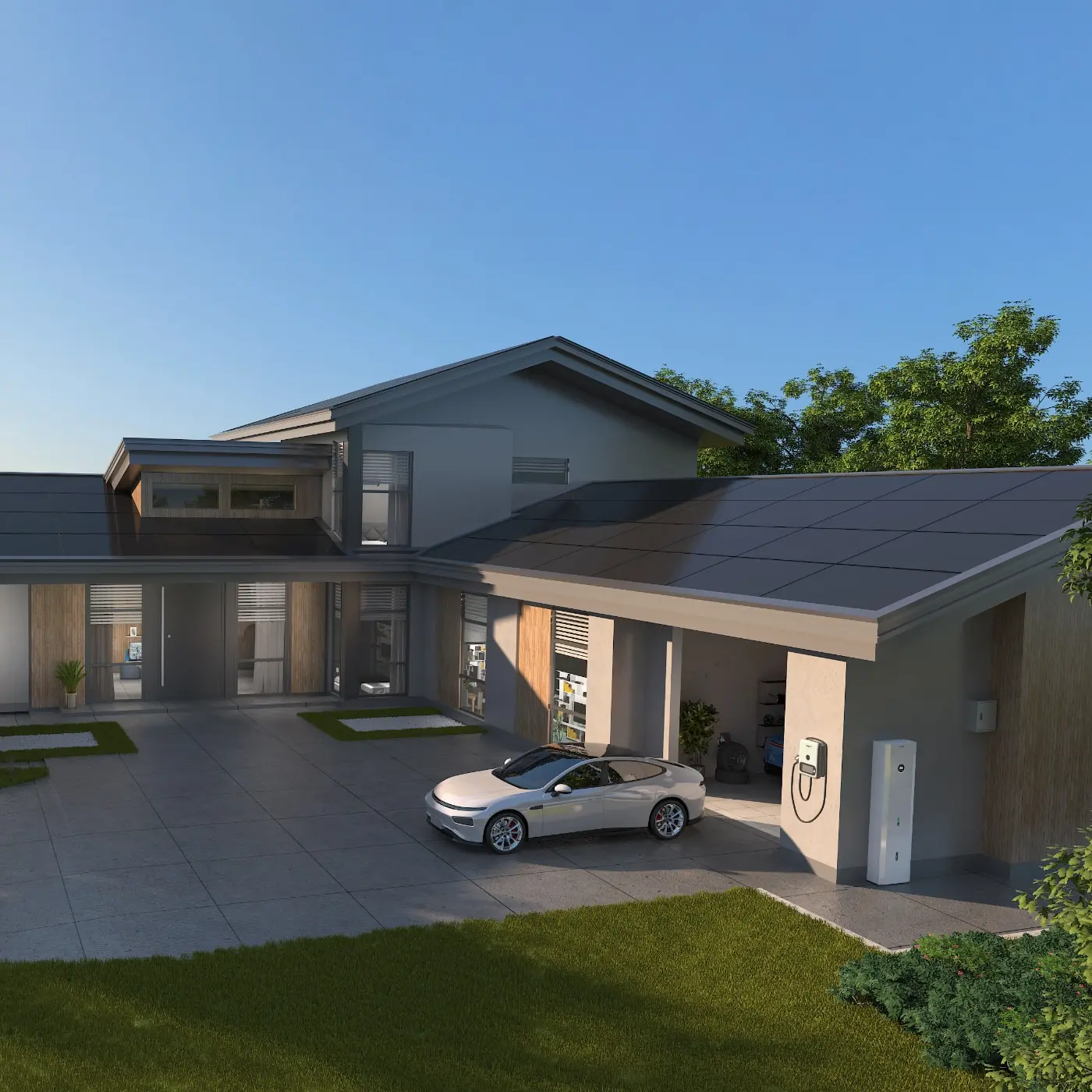 AIKO panels on home roof