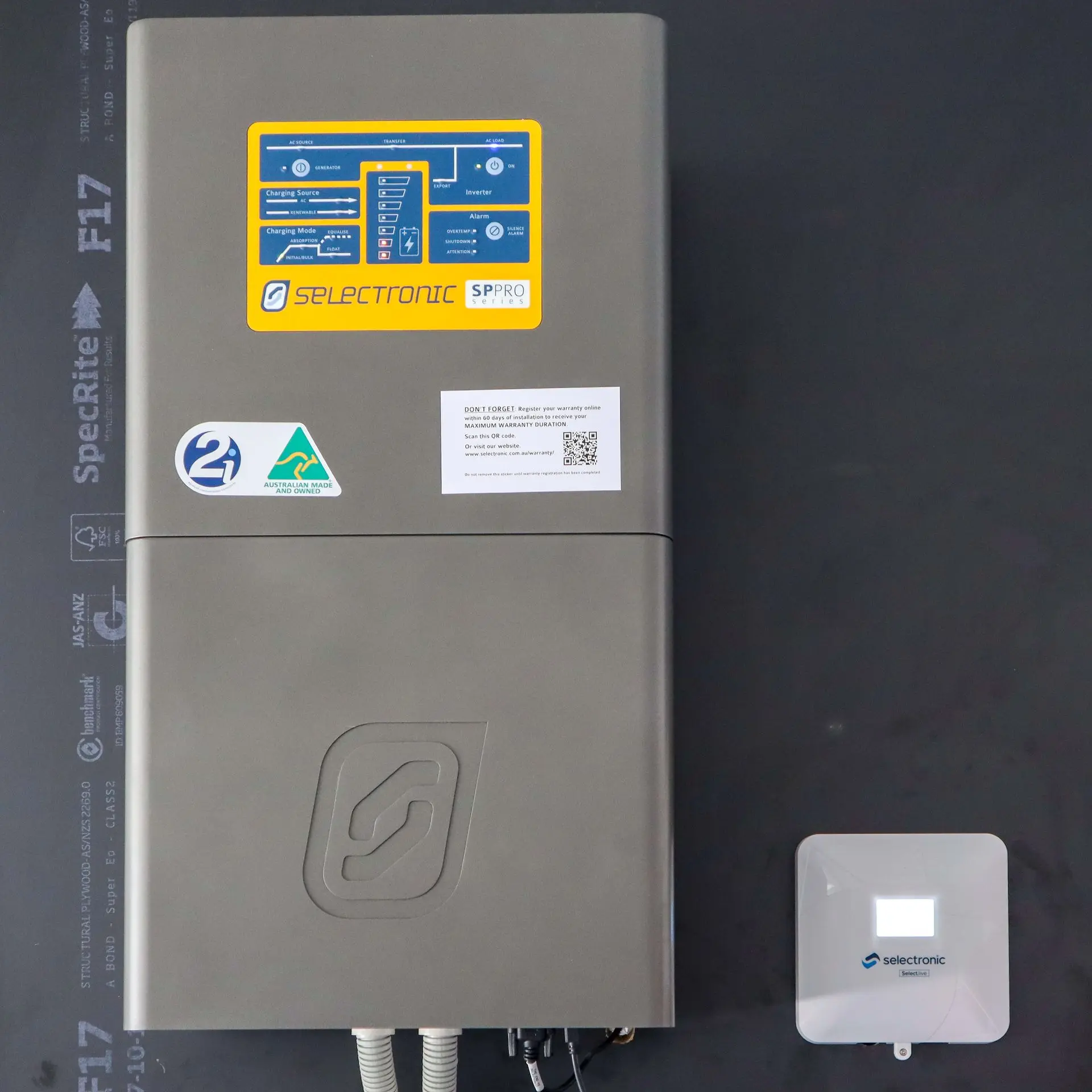 Selectronic Inverter & Select.Live Installed Selectronic Inverter & Select.Live Installed