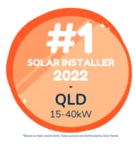 QLD Number One Solar Installer for 15-40kW solar systems based on Clean Energy Regulator data