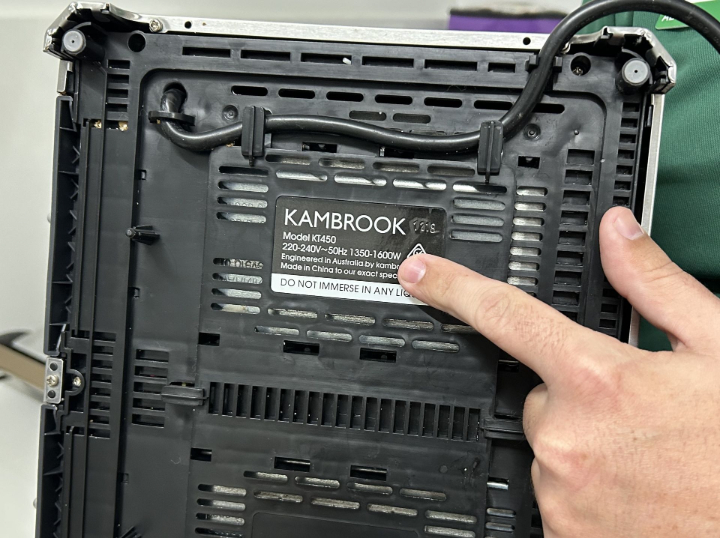 The electrical information for a toaster