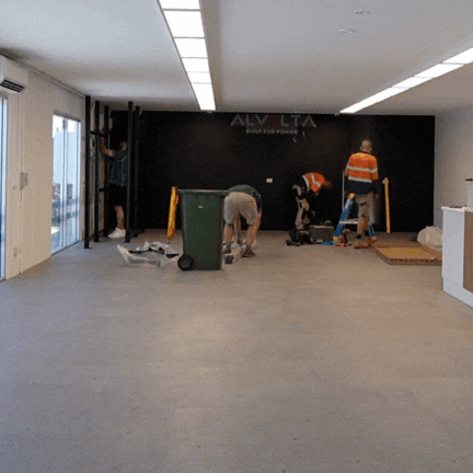 Timelapse of the shelves being built Timelapse of the shelves being built