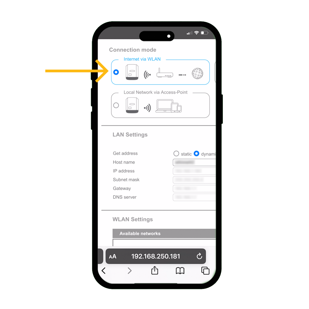 Fronius SnapINverter Reconnect App Example 7