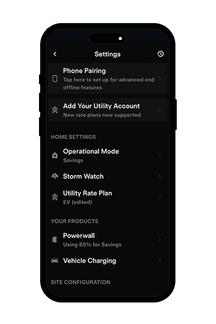 Tesla Powerwall Reconnect App Example 3