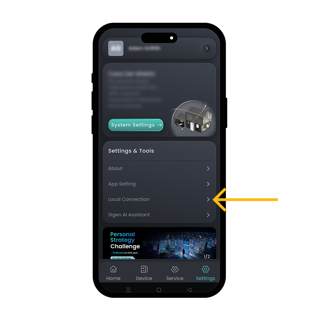 Sigenergy Battery WiFi Reconnect App Example 2 Sigenergy Battery WiFi Reconnect App Example 2