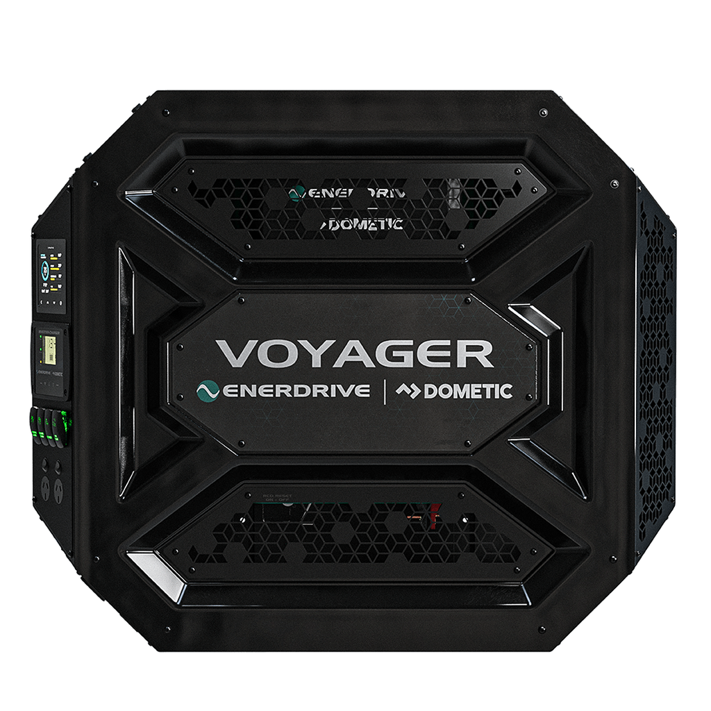 Enerdrive Voyager System (Left) 3000W/100A Inverter Charger 40DC Inc. Simarine SCQ50