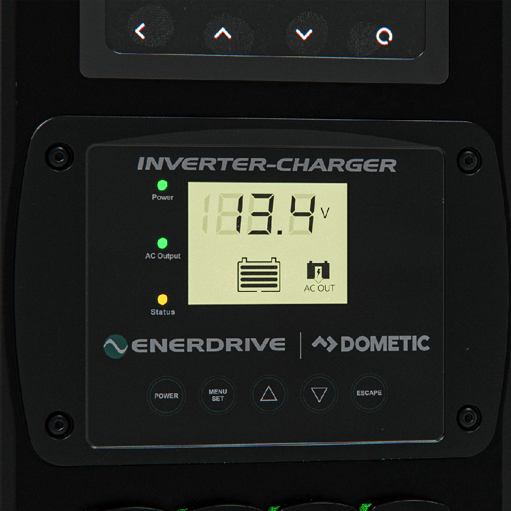 Enerdrive Voyager System (Left) 3000W Inc. 300Ah Slim B-TEC + Alvolta 220W Portable Solar Kit