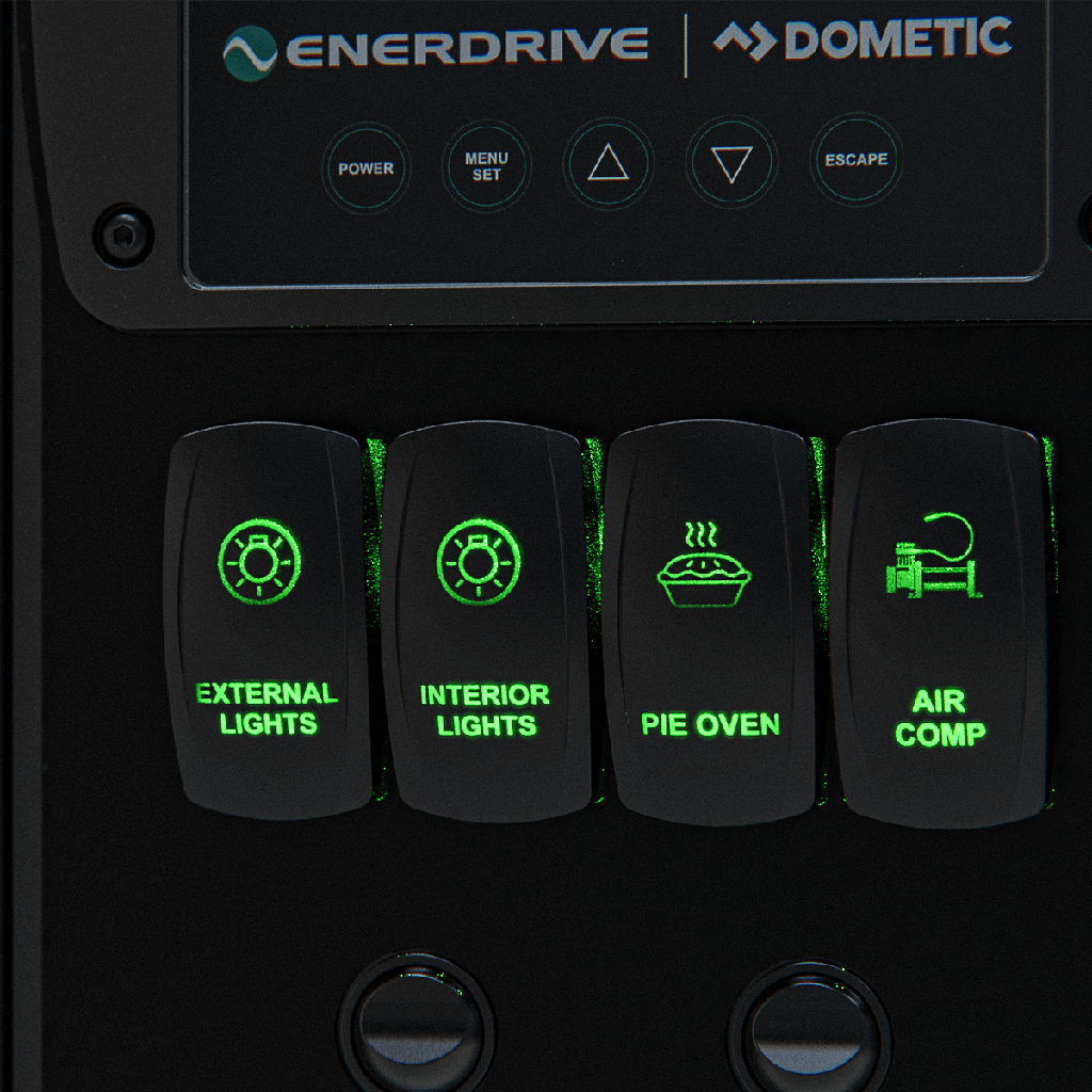 Enerdrive Voyager System (Right) 3000W Inc. 300Ah Slim B-TEC + Alvolta 220W Portable Solar Kit
