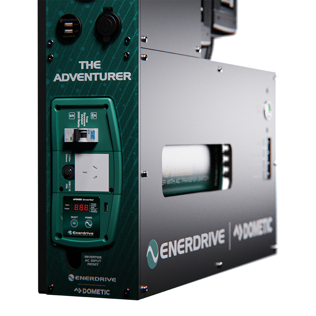 Enerdrive Adventurer System LEFT 40AC, 40DC, 2000X inc. ePRO+