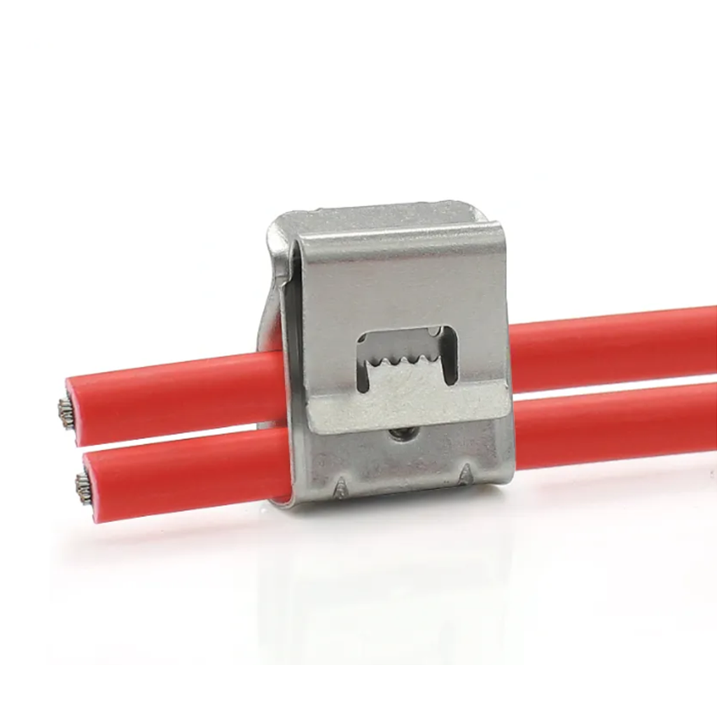 Alvolta Stainless Steel Module Cable Clip (2 x 4.0mm) 100 Pack