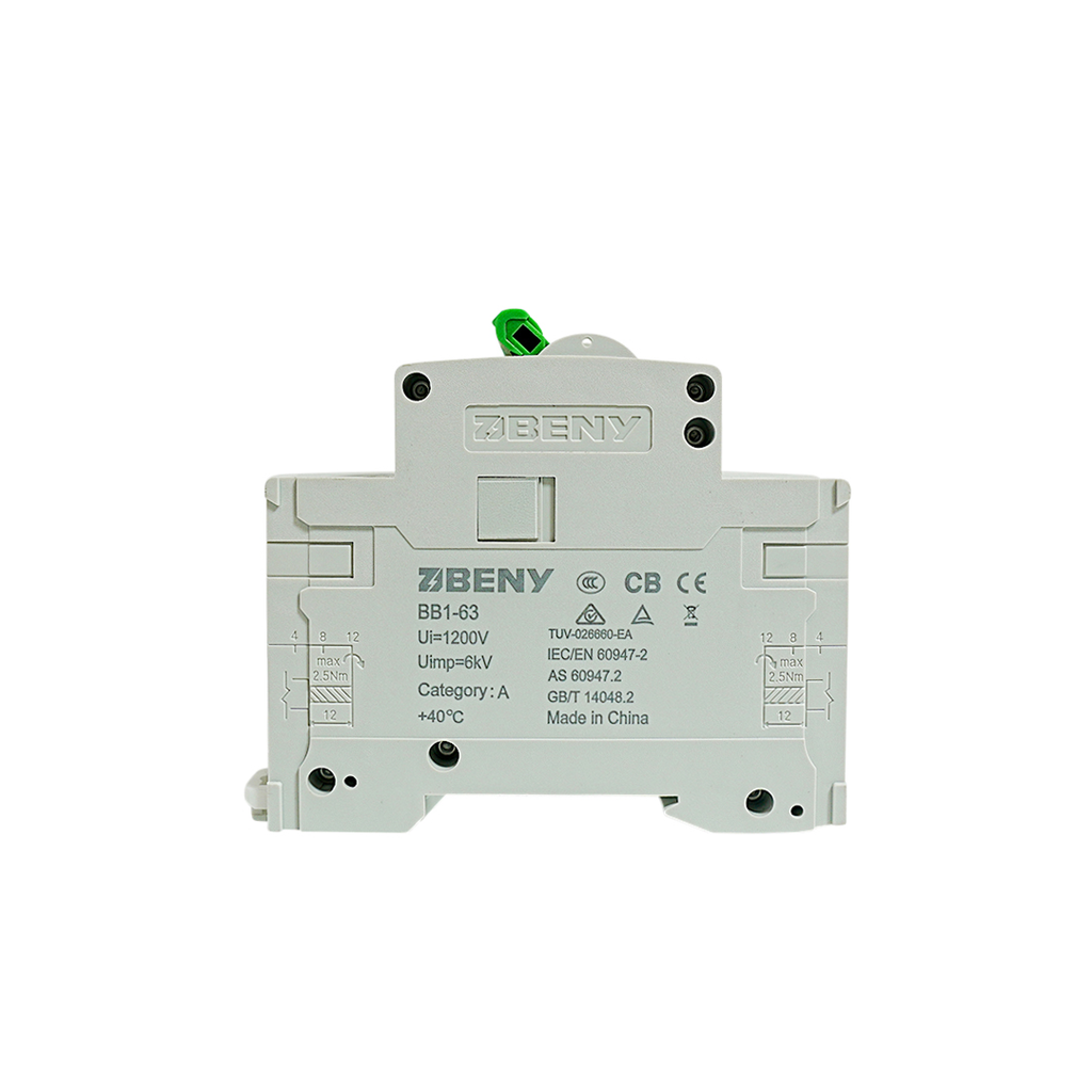 ZJ Beny 63A 2P DC Circuit Breaker 600V