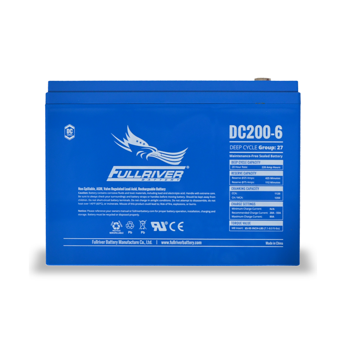 FULLRIVER DEEP CYCLE AGM 6V 200AH