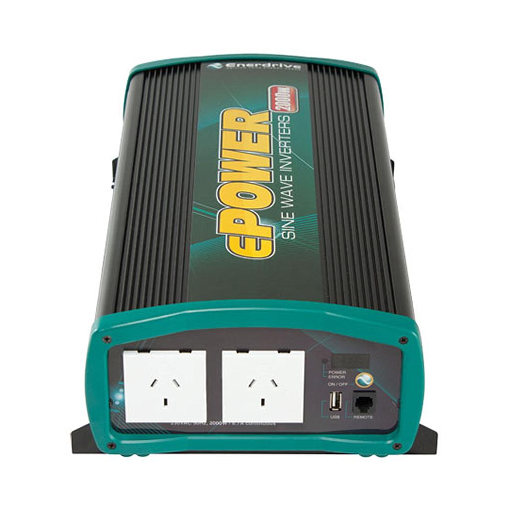 EPOWER PSW INVERTER 12V 2000W + CABLE KIT