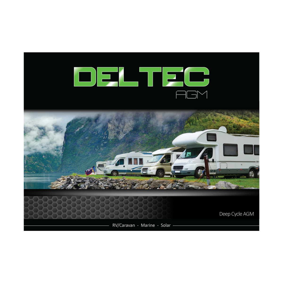 DELTEC 12V 200AH DEEP CYCLE AGM BATTERY