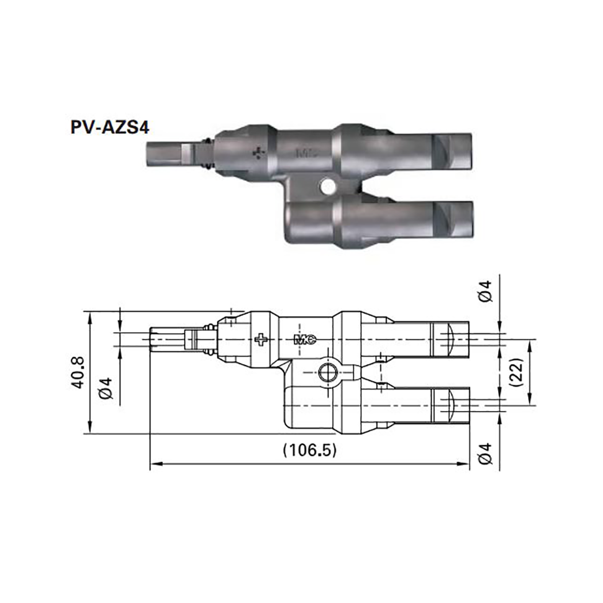 GENUINE PAIR MC4 BRANCH CONNECTORS