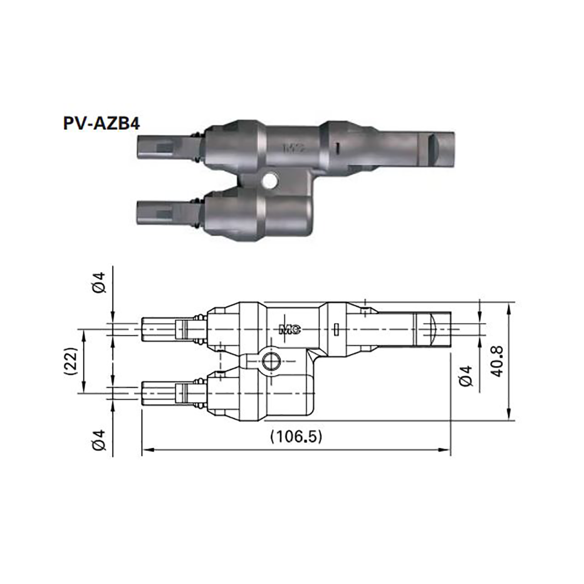 GENUINE PAIR MC4 BRANCH CONNECTORS