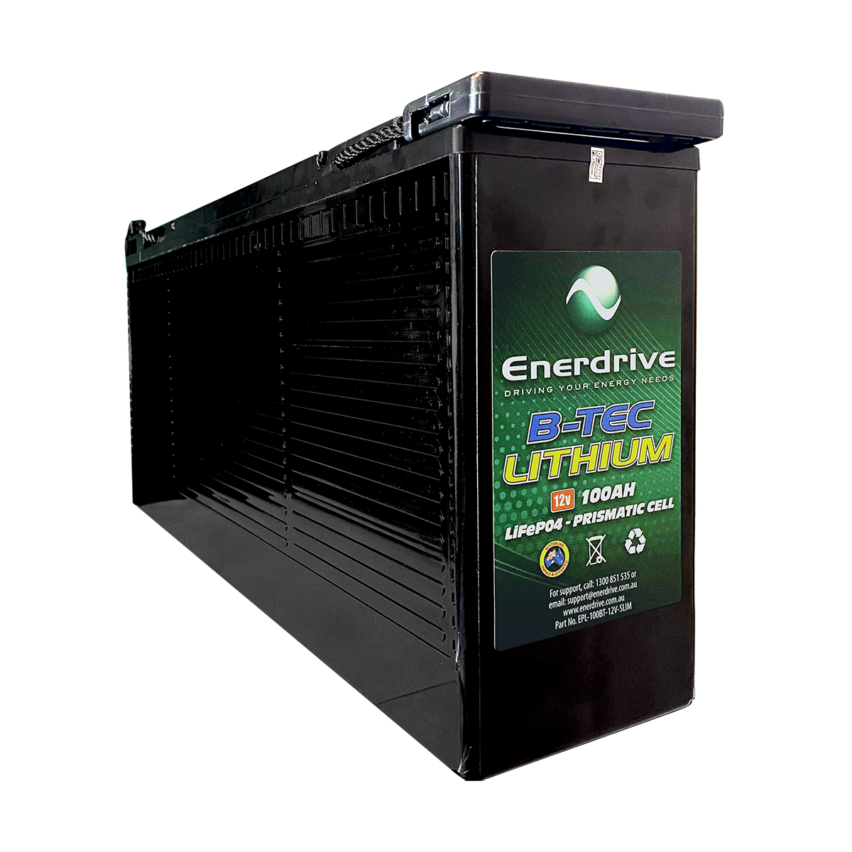 BTEC SLIM LIFEPO4 12V 100AH DC-DC BUNDLE
