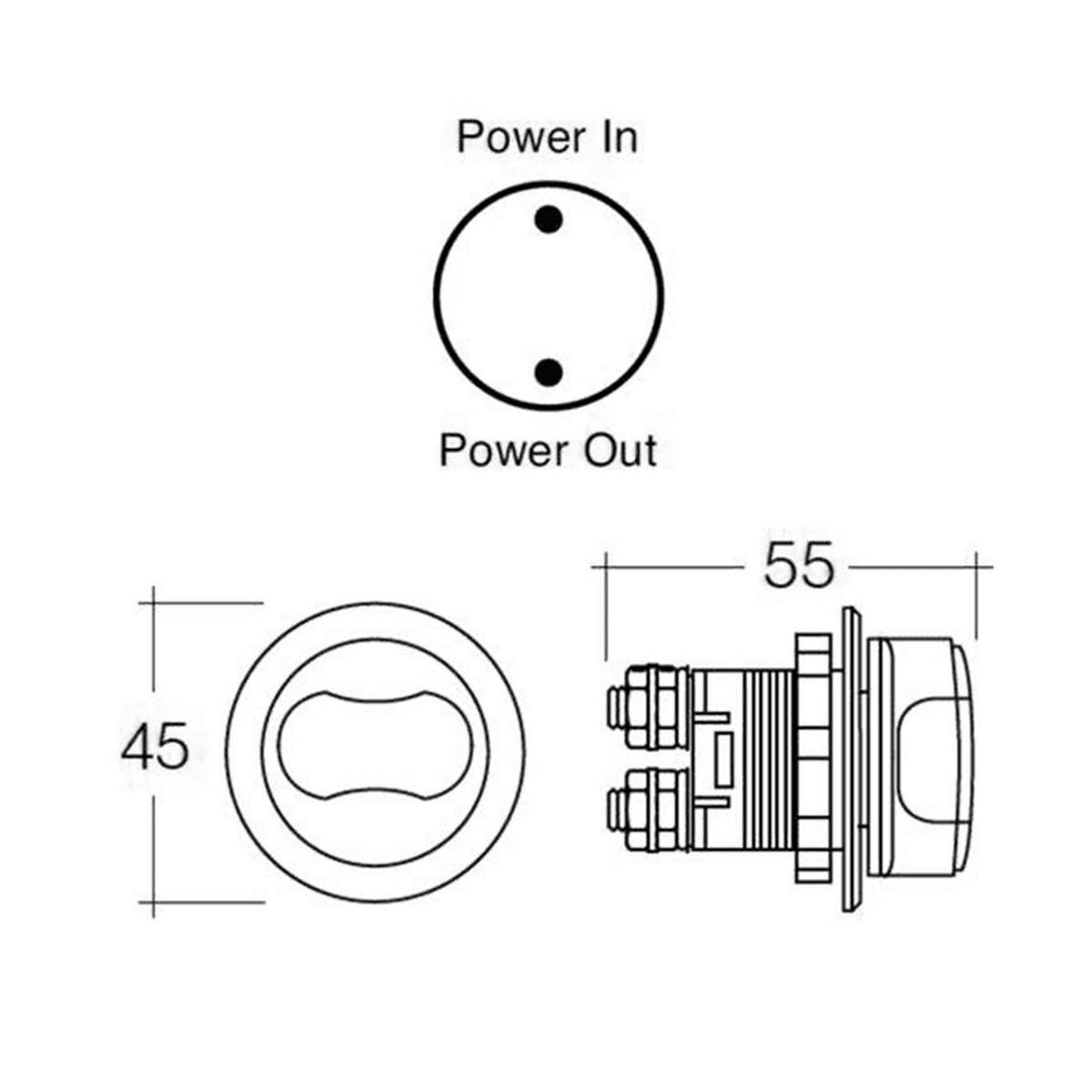 OFF/ON ROTARY BATTERY MASTER SWITCH