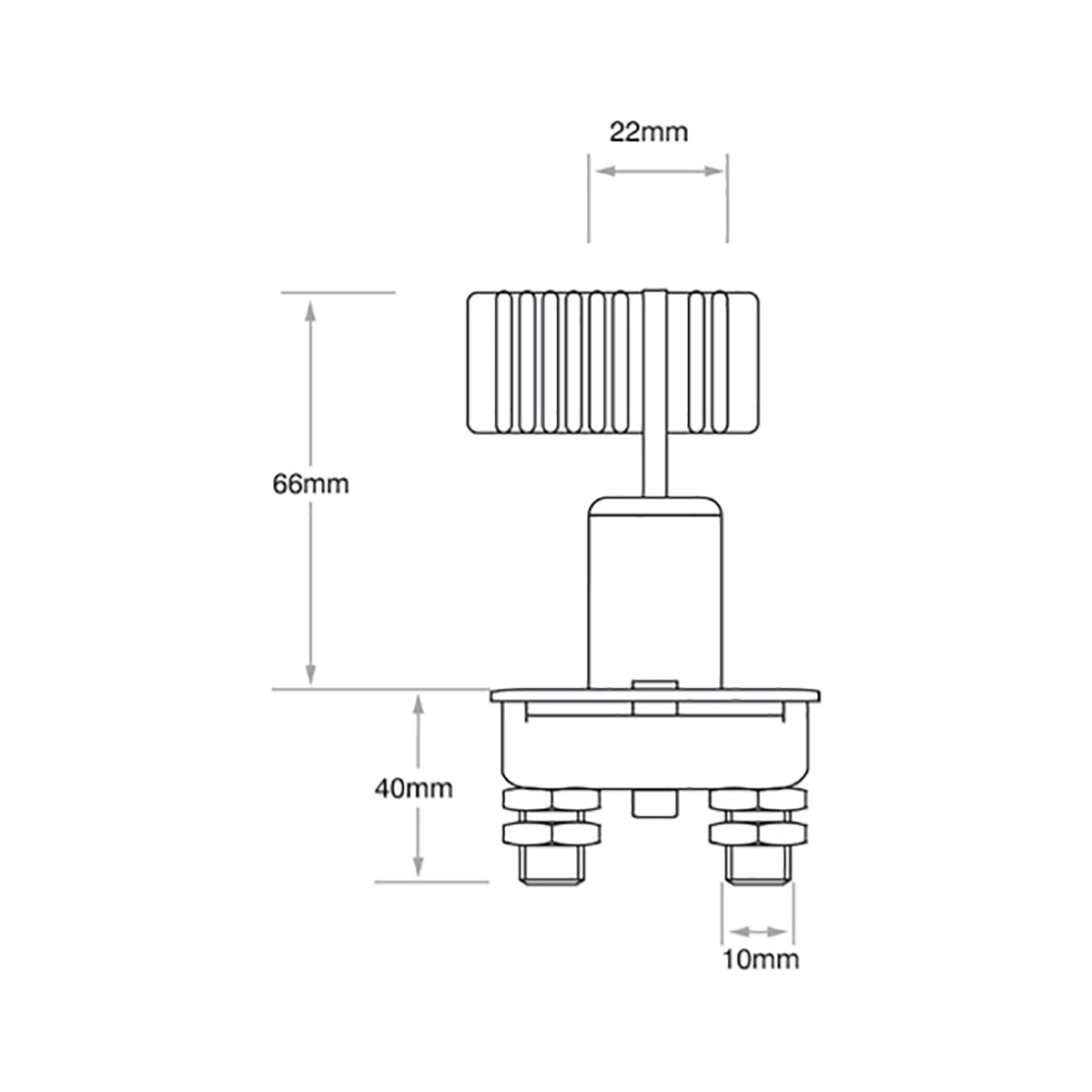 BATTERY SWITCH WITH REMOVABLE KEY