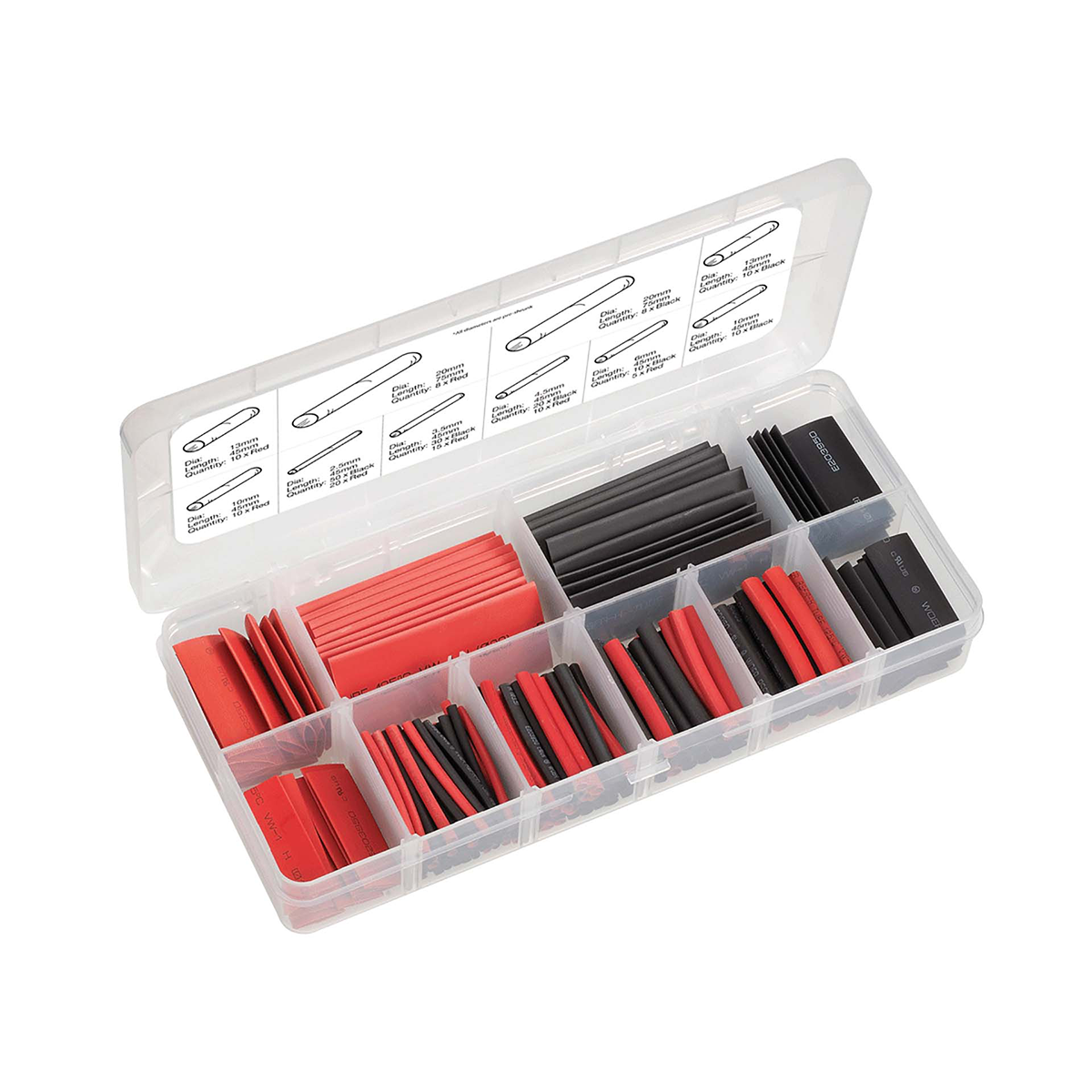 216 PIECE HEATSHRINK ASSORTMENT KIT