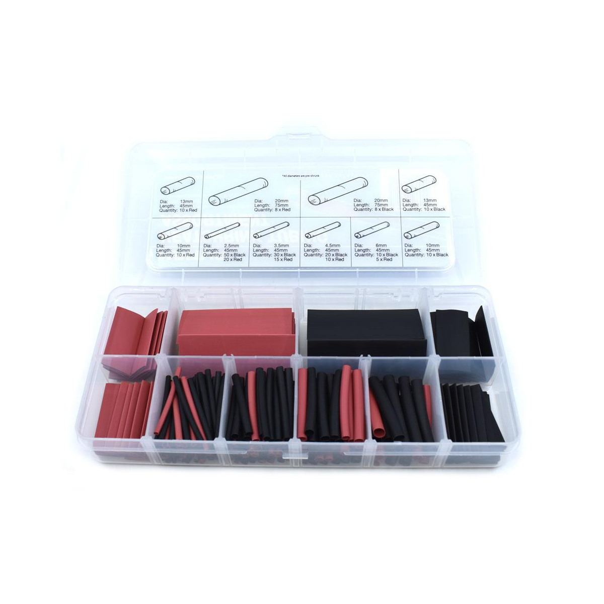 216 PIECE HEATSHRINK ASSORTMENT KIT