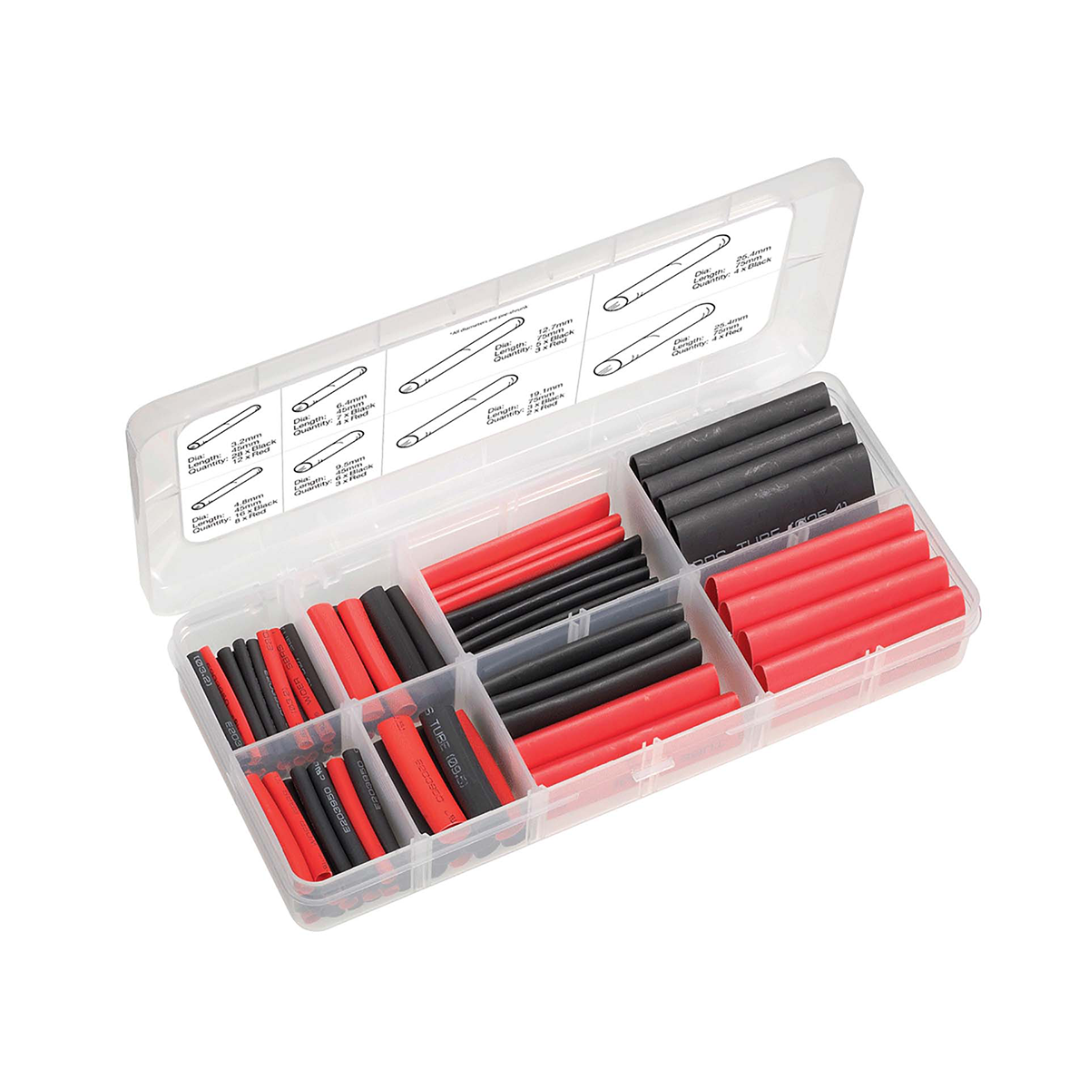 105 PIECE DUAL WALL HEATSHRINK ASSORTMENT KIT