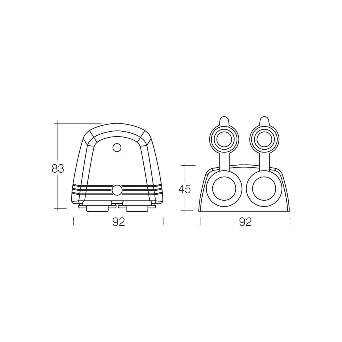NARVA CIG/CIG SURFACE MOUNT BLACK