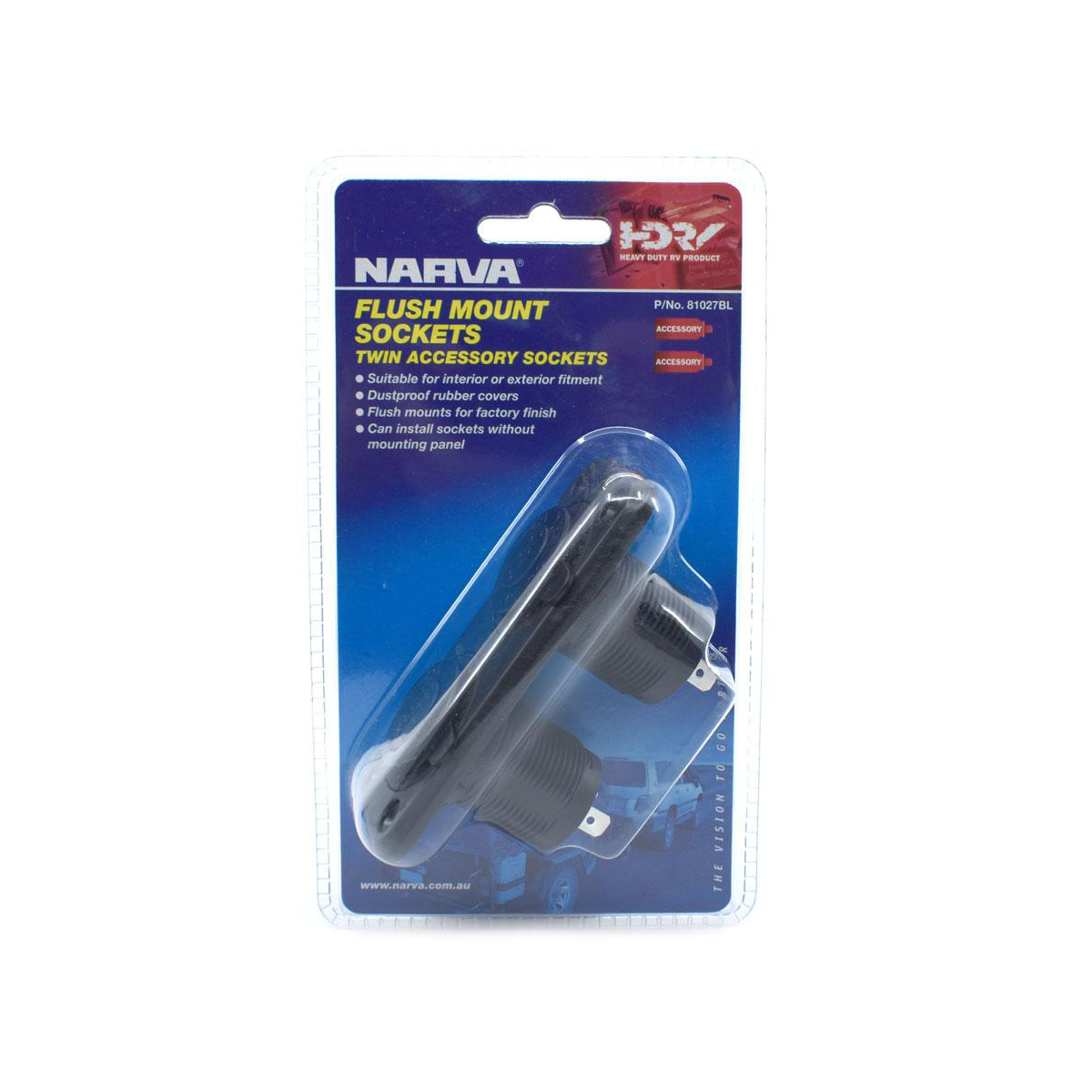 NARVA CIG/CIG FLUSH MOUNT BLACK