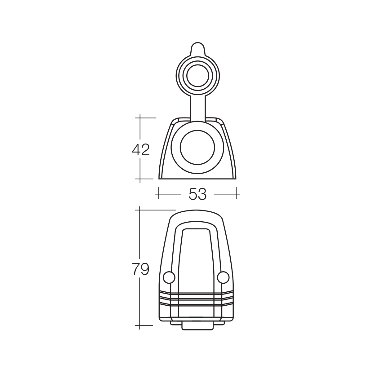 NARVA CIG SURFACE MOUNT BLACK