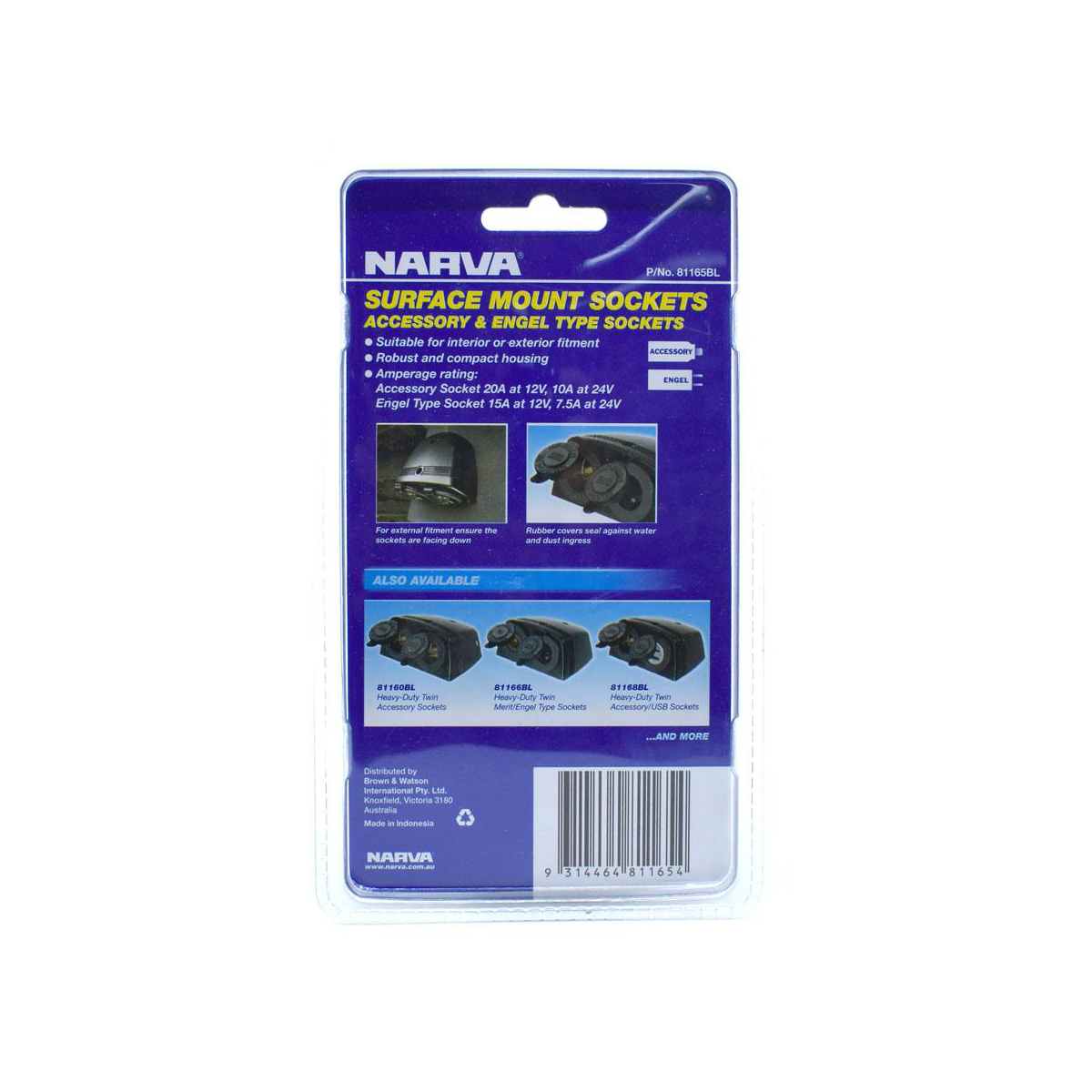 NARVA CIG/ENGEL SURFACE MOUNT BLACK