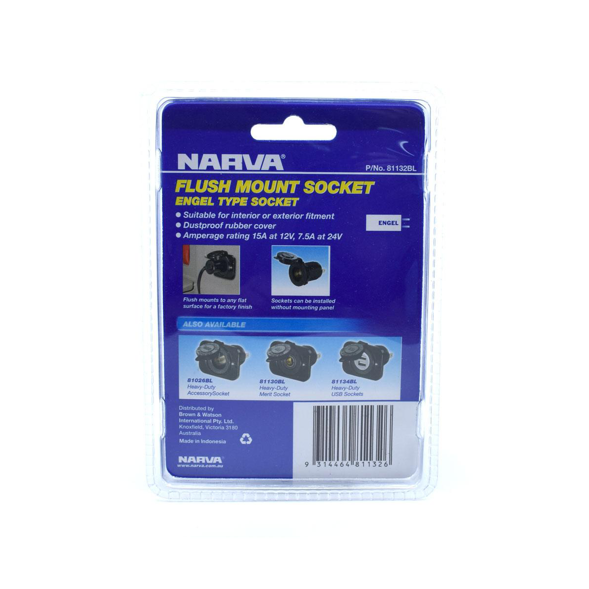 NARVA ENGEL FLUSH MOUNT BLACK