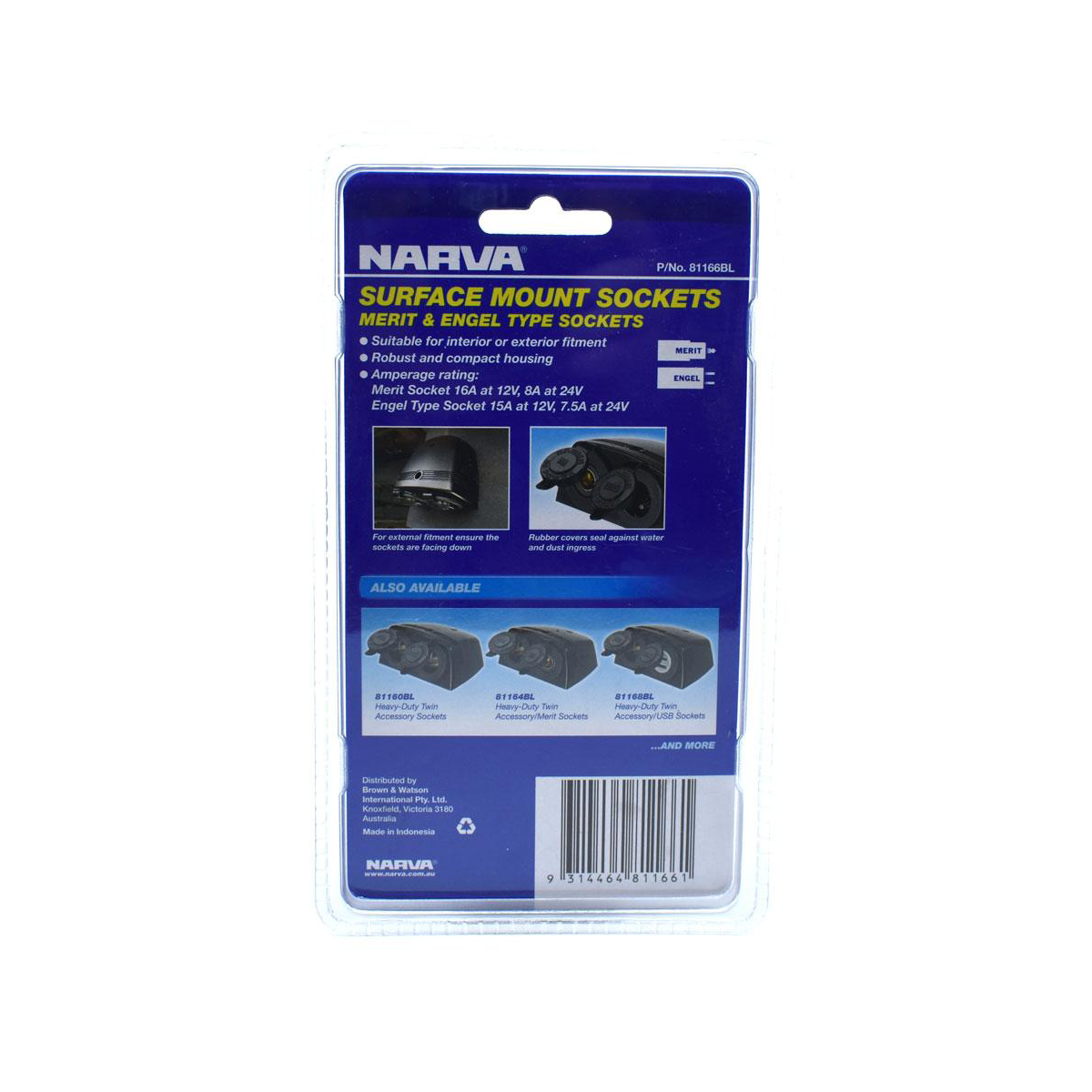 NARVA MERIT/ENGEL SURFACE MOUNT BLACK