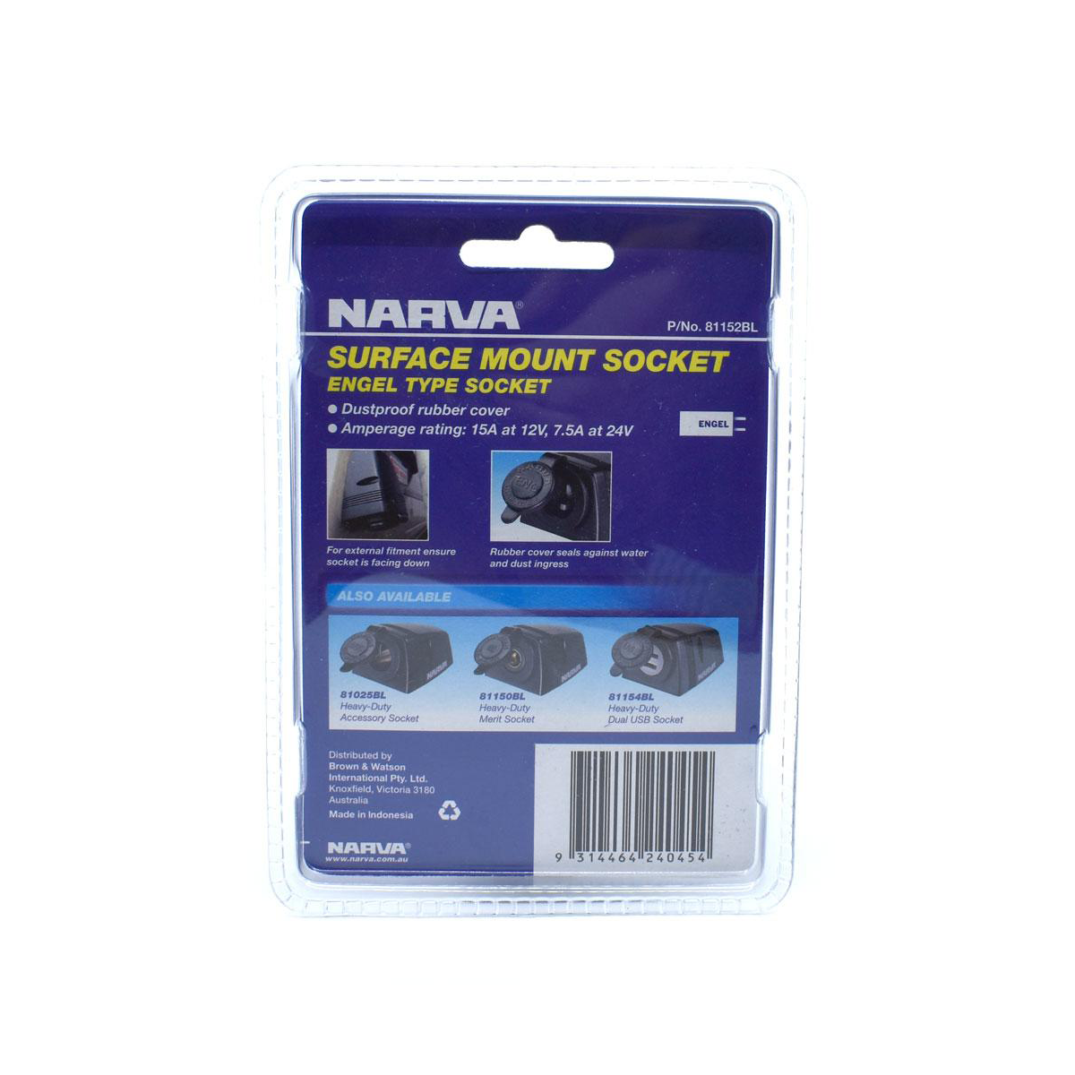 NARVA ENGEL SURFACE MOUNT BLACK