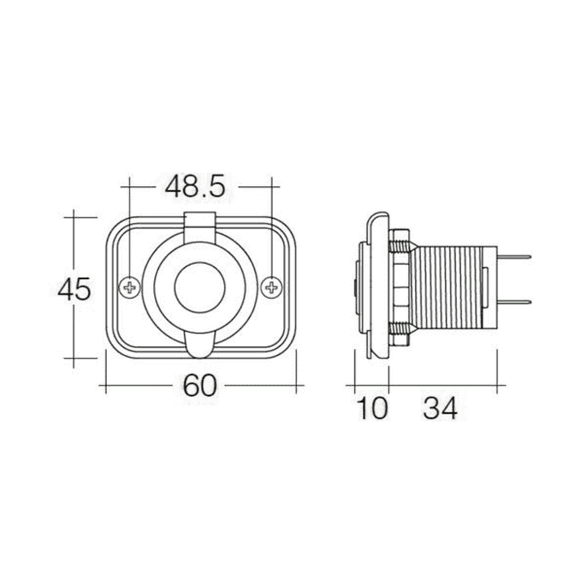 NARVA FLUSH MOUNT VOLT METER