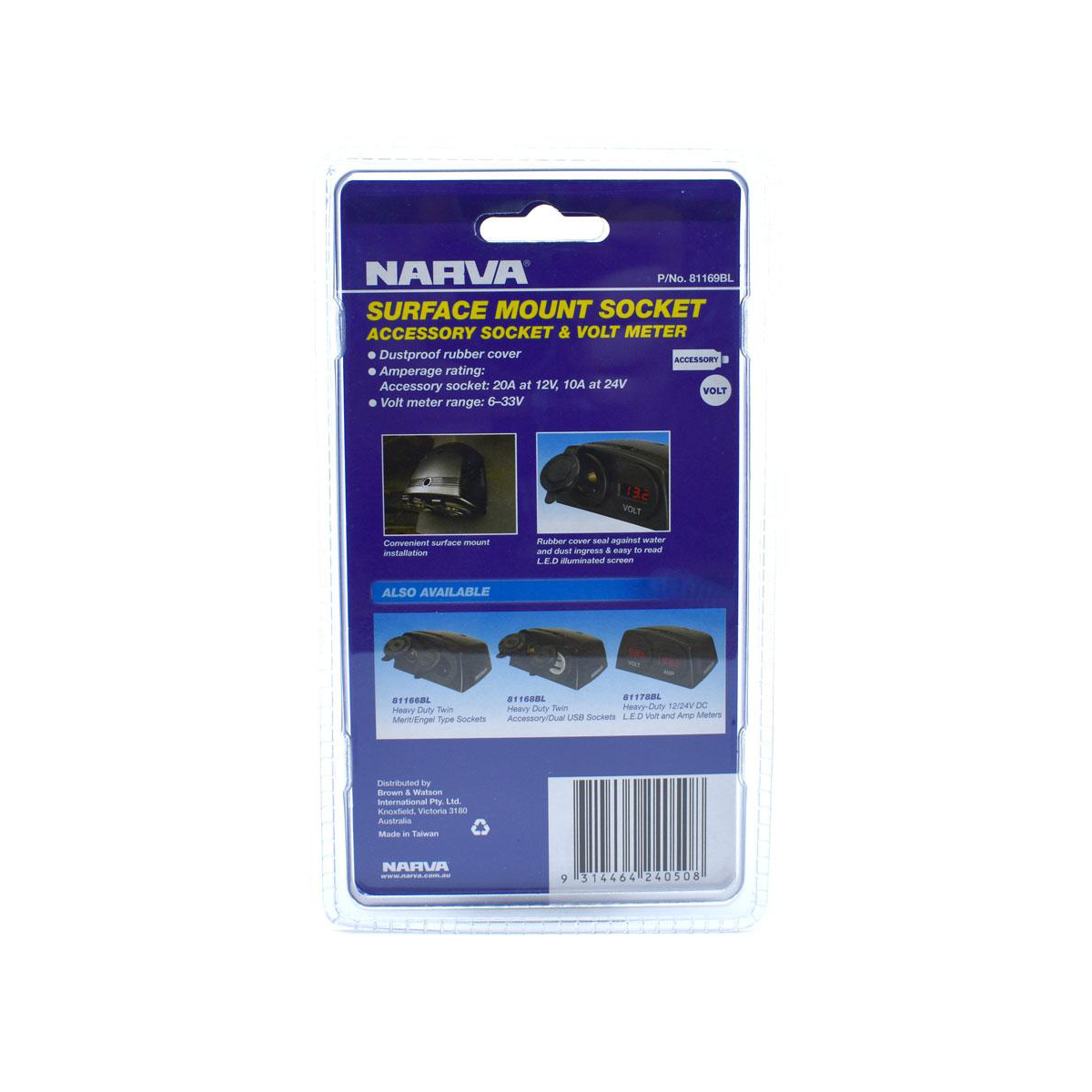 NARVA CIG/VOLT SURFACE MOUNT