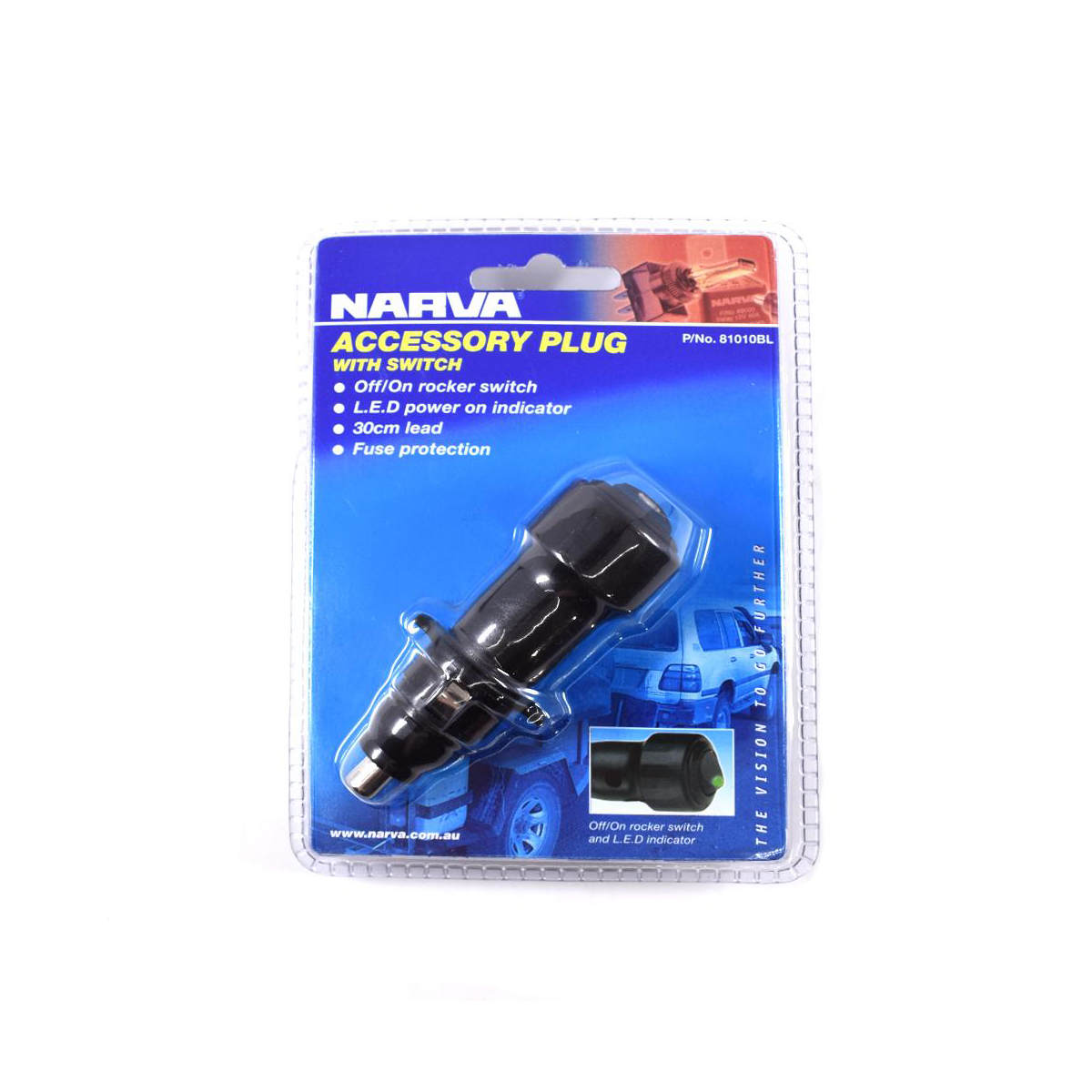 NARVA CIG PLUG WITH ON/OFF SWITCH
