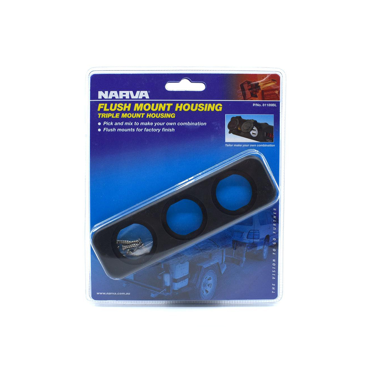 NARVA TRIPLE FLUSH MOUNT HOUSING