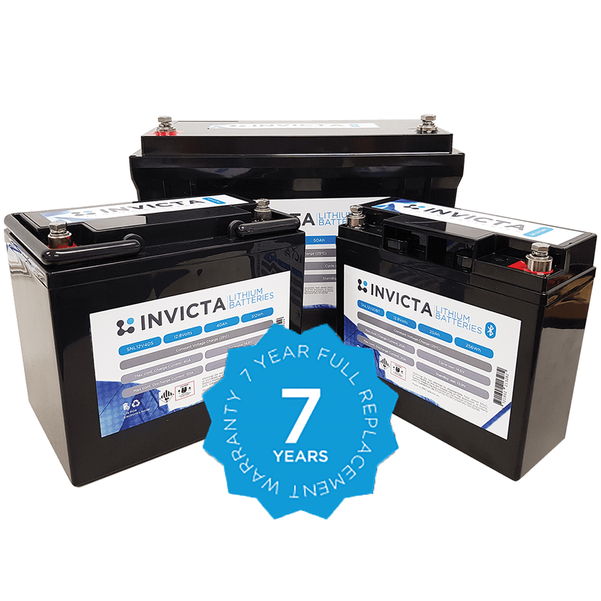 INVICTA LITHIUM 12V 100AH SLIM LIFEPO4 BATTERY