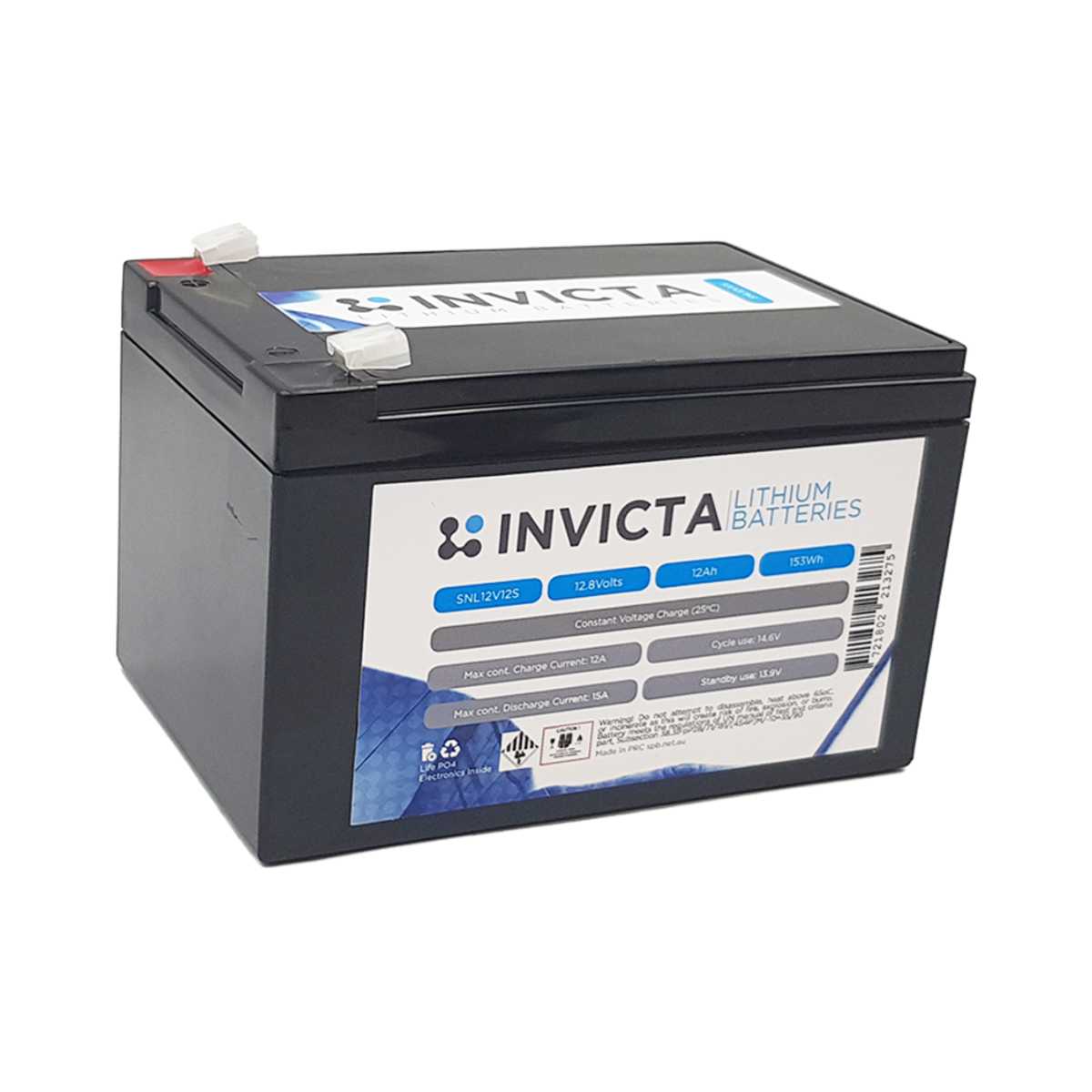 INVICTA LITHIUM 12V 12AH LIFEPO4 BATTERY